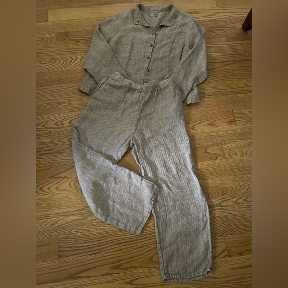 FLAX 100% Linen 2 Piece SET - Picture 3 of 12